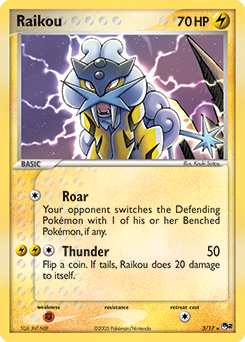 Carte Pokémon Raikou 3/17 de la série POP 2 en vente au meilleur prix