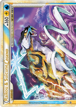 Legend Pokémon Pokémon card Raikou & Suicune LEGEND 92/95 from Unleashed expansion