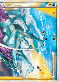 Legend Pokémon Pokémon card Raikou & Suicune LEGEND 93/95 from Unleashed expansion