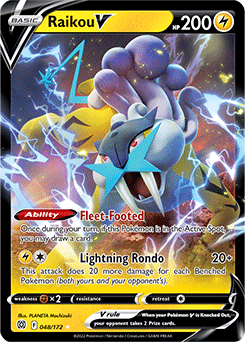 Raikou V 048/172 Pokémon card from Brilliant Stars for sale at best price