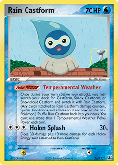 Rain Castform 26/113 Pokémon card from Ex Delta Species for sale at best price