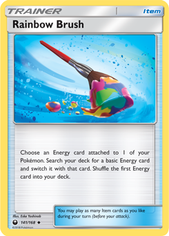 Rainbow Brush 141/168 Pokémon card from Celestial Storm for sale at best price