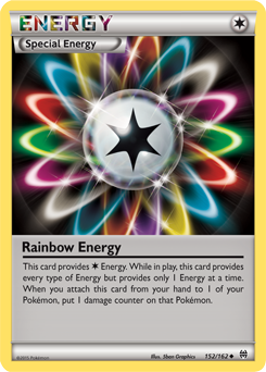 Rainbow Energy 152/162 Pokémon card from Breakthrough for sale at best price