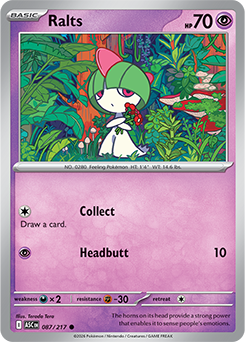 Ralts 87/217 Pokémon card from Ascended Heroes for sale at best price