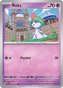 Ralts 27/91 Pokémon card from Paldean fates for sale at best price