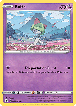 Ralts 060/189 Pokémon card from Astral Radiance for sale at best price