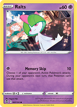 Ralts 067/195 Pokémon card from Silver Tempest for sale at best price