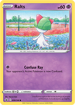 Ralts 59/198 Pokémon card from Chilling Reign for sale at best price