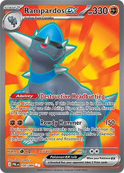 Carte Pokémon Ultra rare Charkos ex 100/84 de la série Nuit Noire