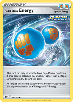 Rapid Strike Energy 140/163 Pokémon card from Battle Styles for sale at best price