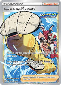 Rapid Strike Style Mustard TG27/TG30 Pokémon card from Brilliant Stars for sale at best price