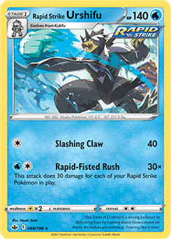 Rapid Strike Urshifu 44/198 Pokémon card from Chilling Reign for sale at best price