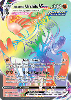 Rapid Strike Urshifu VMAX 169/163 Pokémon card from Battle Styles for sale at best price