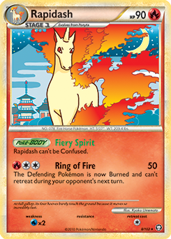 Rapidash 8/102 Pokémon card from Triumphant for sale at best price