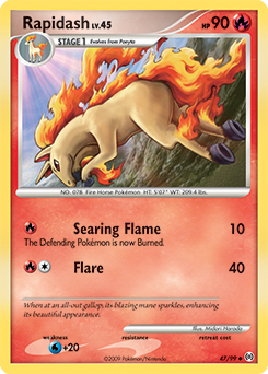 Rapidash 47/99 Pokémon card from Arceus for sale at best price