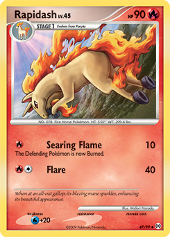 Carte Pokémon Rapidash 47/99 de la série Arceus en vente au meilleur prix