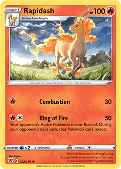 Rapidash 022/189 Pokémon card from Astral Radiance for sale at best price