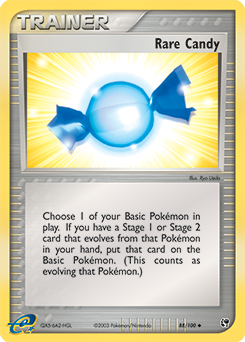 Carte Pokémon Peu commune Super bonbon 88/100 de la série Ex Tempête de Sable