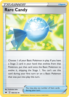 Rare Candy 180/202 Pokémon card from Sword & Shield for sale at best price