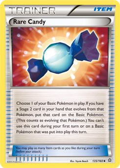 Rare Candy 135/160 Pokémon card from Primal Clash for sale at best price