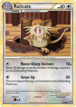 Raticate 34/90 Pokémon card from Undaunted for sale at best price