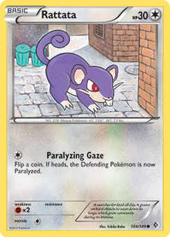 Rattata 104/149 Pokémon card from Boundaries Crossed for sale at best price