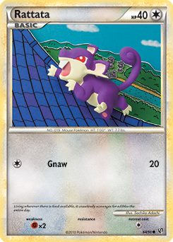 Rattata 64/90 Pokémon card from Undaunted for sale at best price