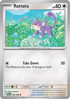 Rattata 60/88 Pokémon card from Perfect Order for sale at best price