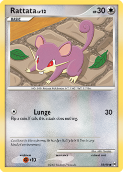 Carte Pokémon Rattata 73/99 de la série Arceus en vente au meilleur prix