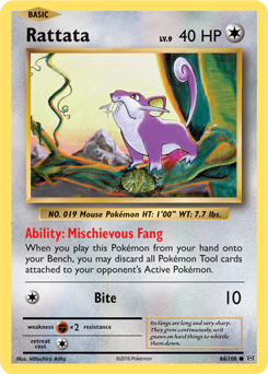 Rattata 66/108 Pokémon card from Evolutions for sale at best price