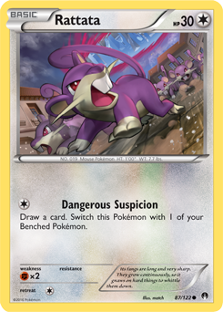 Rattata 87/122 Pokémon card from Breakpoint for sale at best price