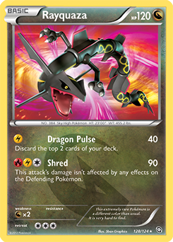 Rayquaza 128/124 Pokémon card from Dragons Exalted for sale at best price