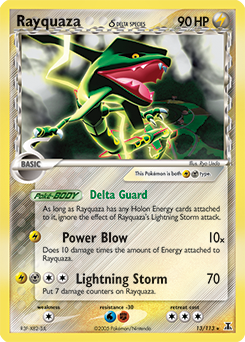 Rayquaza 13/113 Pokémon card from Ex Delta Species for sale at best price