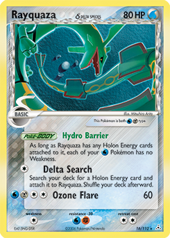 Carte Pokémon Rayquaza 16/110 de la série Ex Fantômes Holon en vente au meilleur prix