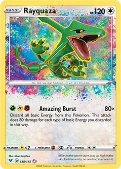 Rayquaza 138/185 Pokémon card from Vivid Voltage for sale at best price