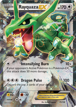 Rayquaza EX 75/108 Pokémon card from Roaring Skies for sale at best price