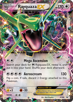 Promo Pokémon card Rayquaza EX XY66 from XY Promos expansion