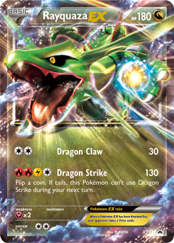 Promo Pokémon card Rayquaza EX XY73 from XY Promos expansion
