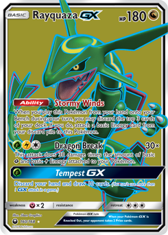 Rayquaza GX 160/168 Pokémon card from Celestial Storm for sale at best price