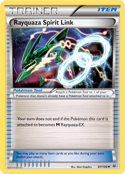 Rayquaza Spirit Link 87/108 Pokémon card from Roaring Skies for sale at best price