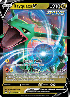 Rayquaza V 110/203 Pokémon card from Evolving Skies for sale at best price