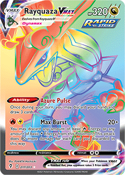 Rayquaza VMAX 217/203 Pokémon card from Evolving Skies for sale at best price