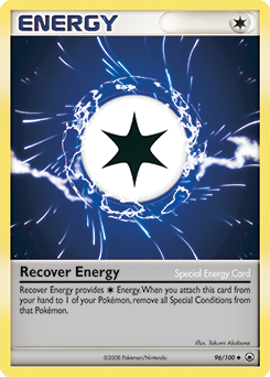 Uncommon Pokémon card Recover Energy 96/100 from Majestic Dawn expansion