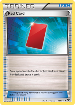 Uncommon Pokémon card Red Card 124/146 from X&Y expansion