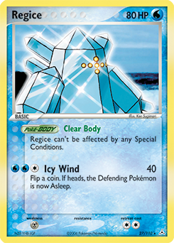 Regice 27/110 Pokémon card from Ex Holon Phantoms for sale at best price