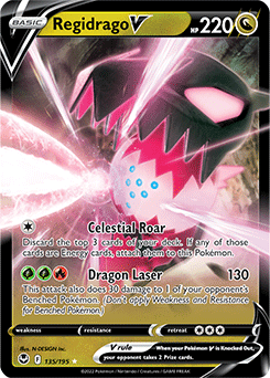 Regidrago V 135/195 Pokémon card from Silver Tempest for sale at best price