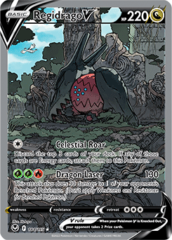 Regidrago V 184/195 Pokémon card from Silver Tempest for sale at best price