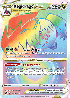 Regidrago VSTAR 201/195 Pokémon card from Silver Tempest for sale at best price