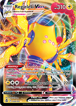 Regieleki VMAX 058/195 Pokémon card from Silver Tempest for sale at best price