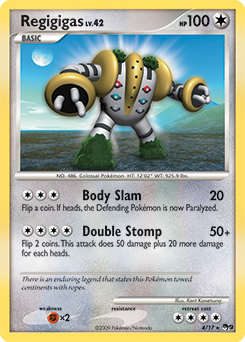 Regigigas 4/17 Pokémon card from POP 9 for sale at best price